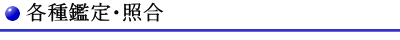 各種鑑定・照合料金